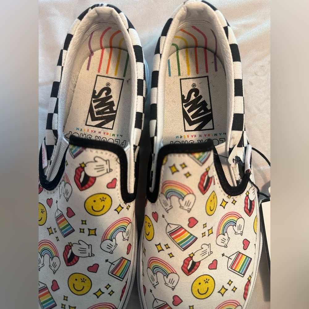 Vans Flour Shop Icon Checker Board Slip on‎ shoes Size 6.5 Women’s NWOB - Picture 5 of 12